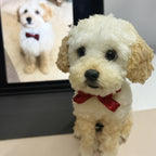 Custom Realistic Pet Clone – Handcrafted 3D Twist-Wool Sculpture (20cm/8inch Nose-to-Butt)