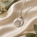 Feedogo concept visual of custom cat portrait necklace